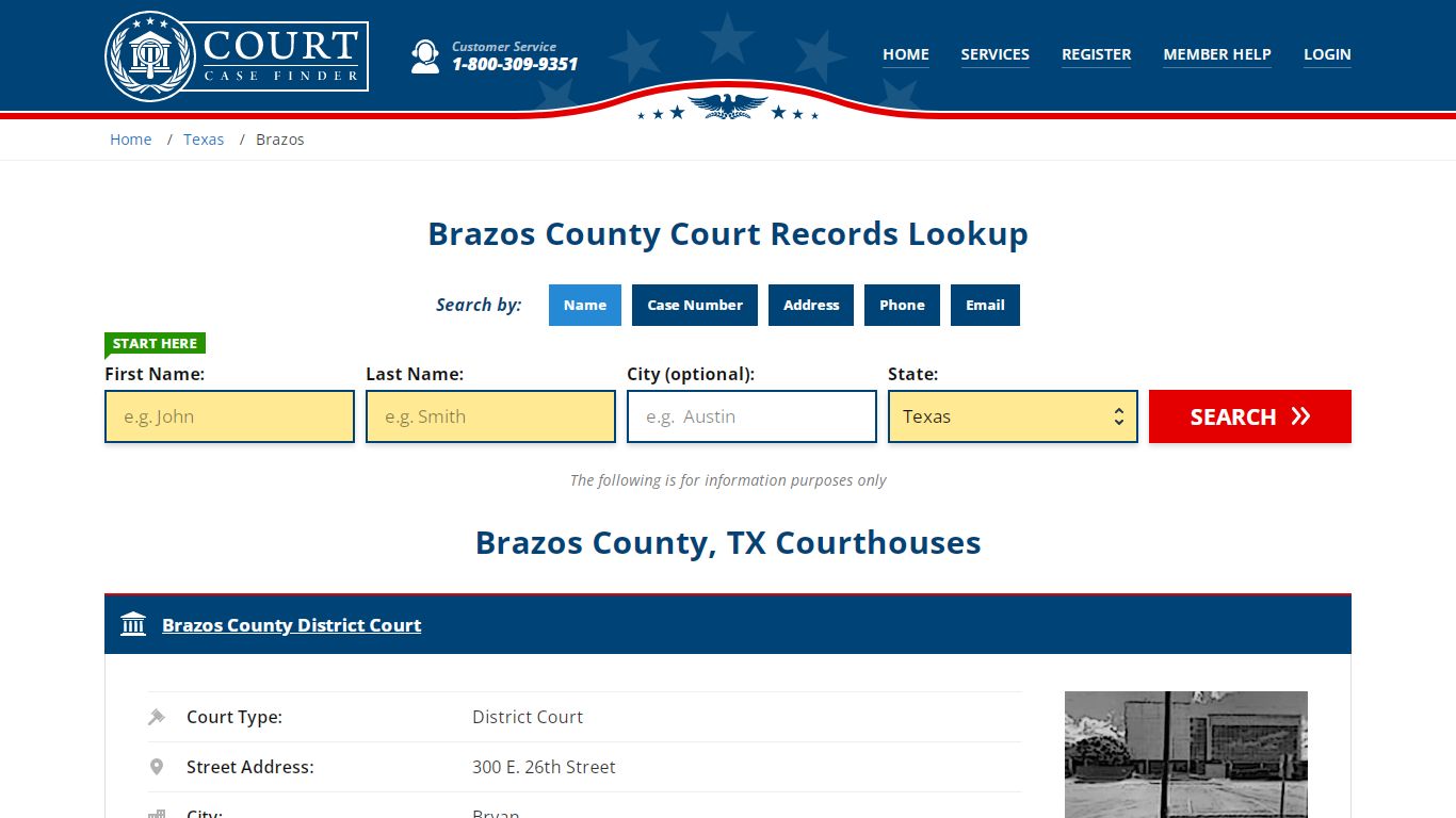 Brazos County Court Records | TX Case Lookup